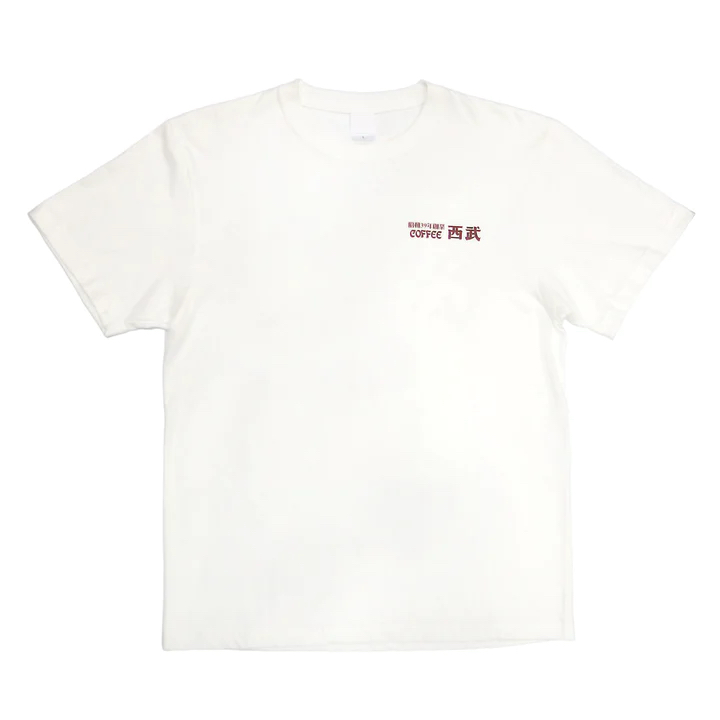 珈琲西武のユニセックスのロゴTシャツ

